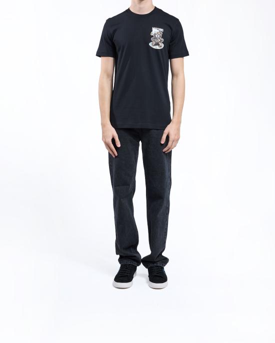 25FW 모스키노 반팔 티셔츠 0721 5241 1555 NERO - MOSCHINO