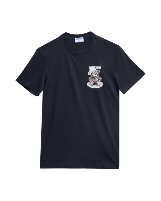 25FW 모스키노 반팔 티셔츠 0721 5241 1555 NERO