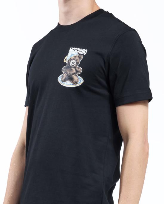 25FW 모스키노 반팔 티셔츠 0721 5241 1555 NERO - MOSCHINO