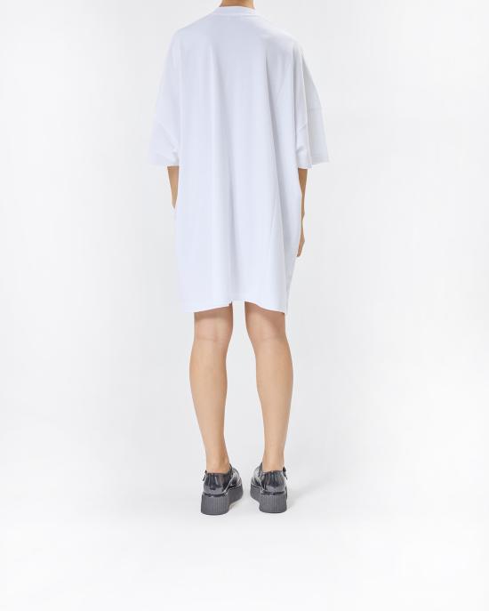 25FW 모스키노 반팔 티셔츠 0439 5442 1001 BIANCO MULTI - MOSCHINO