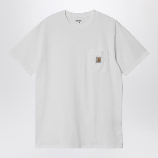 26SS 칼하트 WIP 숏슬리브 포켓 티셔츠 I030434CO White