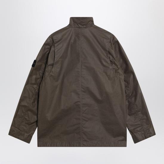 26SS 스톤 아일랜드 왁스드 피그먼트 코튼 텔라 필드 자켓 S154100024S0290 Brown - STONE ISLAND