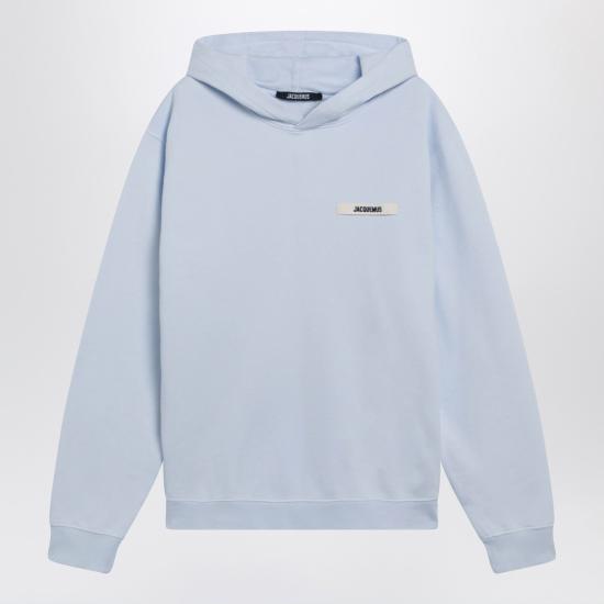 26SS 자크뮈스 그로그랭 후드 티셔츠 HOM00247AJ00126 Light blue