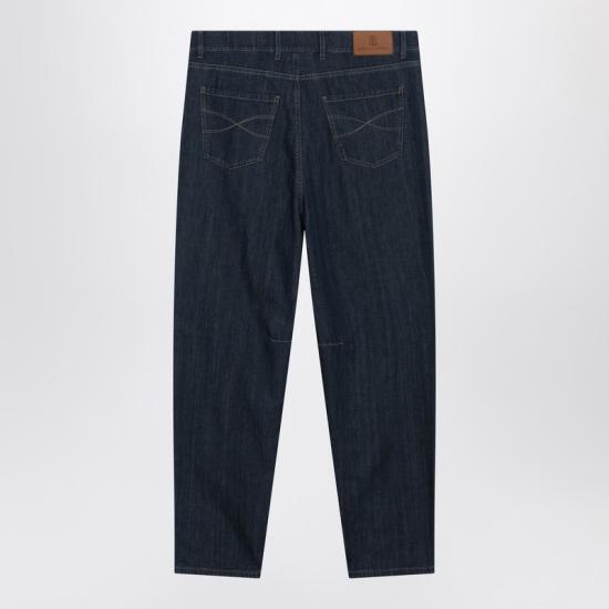 26SS 브루넬로 쿠치넬리 스트레이트 팬츠 MH263K2310DE Blue - BRUNELLO CUCINELLI