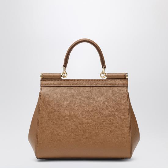 26SS 돌체앤가바나 미디움 시실리 핸드백 BB6003B1001 Brown - DOLCE & GABBANA