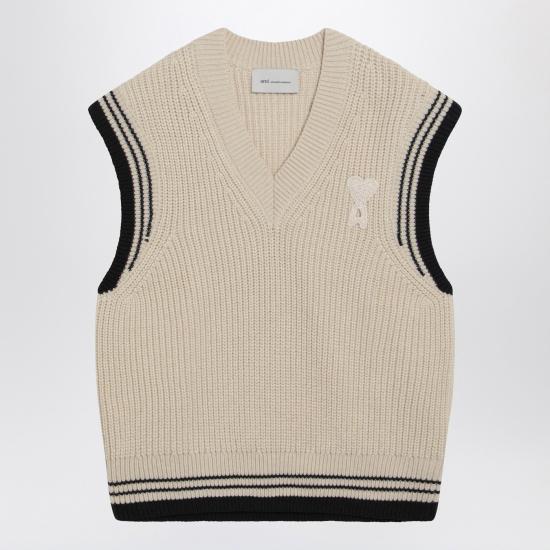 26SS 아미 민소매 티셔츠 UKS865UKN0161 White