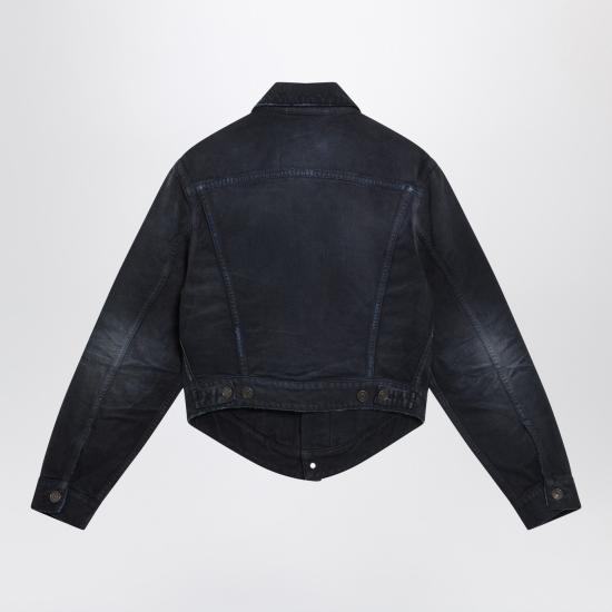 26SS 발렌시아가 커브드 웨이스트밴드 자켓 856423TTW64 Blue - BALENCIAGA