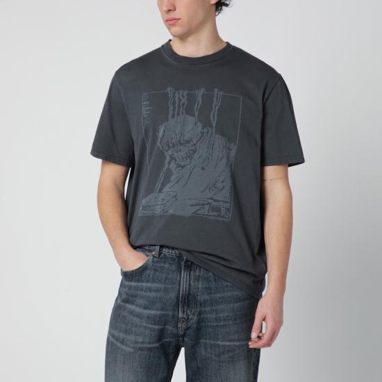 26SS 아워레가시 박스 티셔츠 앵그리 팬 메일 프린트 M2266BACO Black