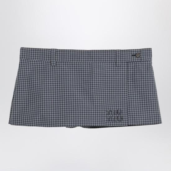 26SS 미우미우 숏 스커트 MG2647OOO19CW Blue