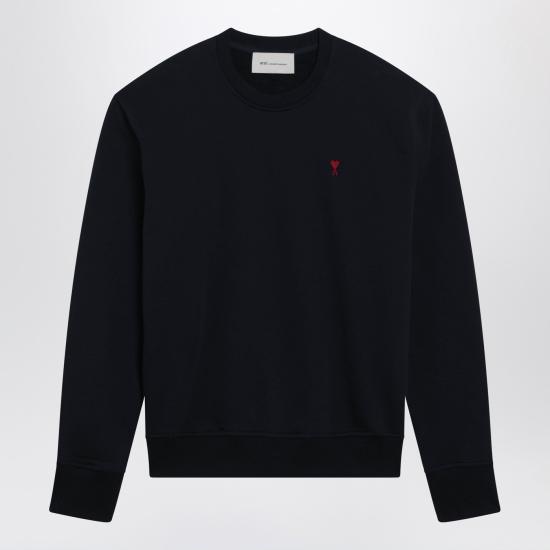 26SS 아미 스몰 하트 로고 스웨트셔츠 BFUSW035U730 Blue