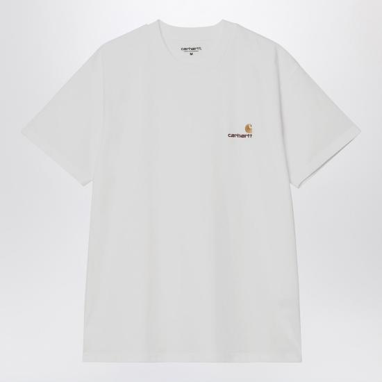 26SS 칼하트 WIP 숏슬리브 아메리칸 스크립트 티셔츠 I029956CO White