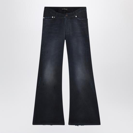 26SS 발렌시아가 커브드 Waist 팬츠 848019TTW64 Blue