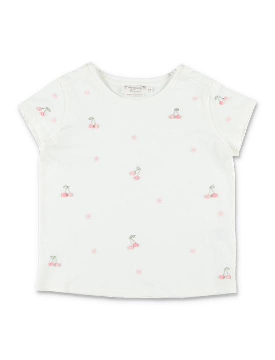 26SS [키즈] 봉쁘앙 티셔츠 S06GTSK00009 102 MILK WHITE