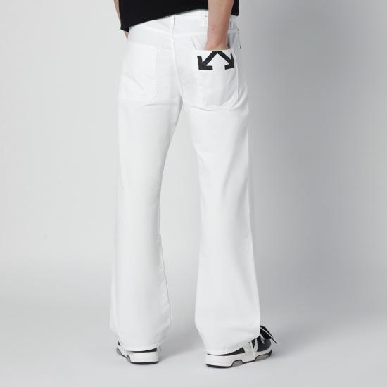 26SS 오프화이트 데님 팬츠 OMCE04JS26FAB001 White - OFF WHITE