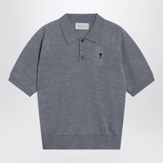 26SS 아미 폴로 티셔츠 HPL438KN0039 Grey