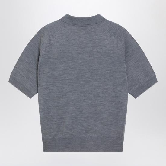 26SS 아미 폴로 티셔츠 HPL438KN0039 Grey - AMI