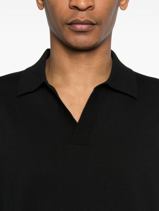 26SS Paolo Pecora 폴로 티셔츠 A043F100 9000 Black - OTHER BRANDS