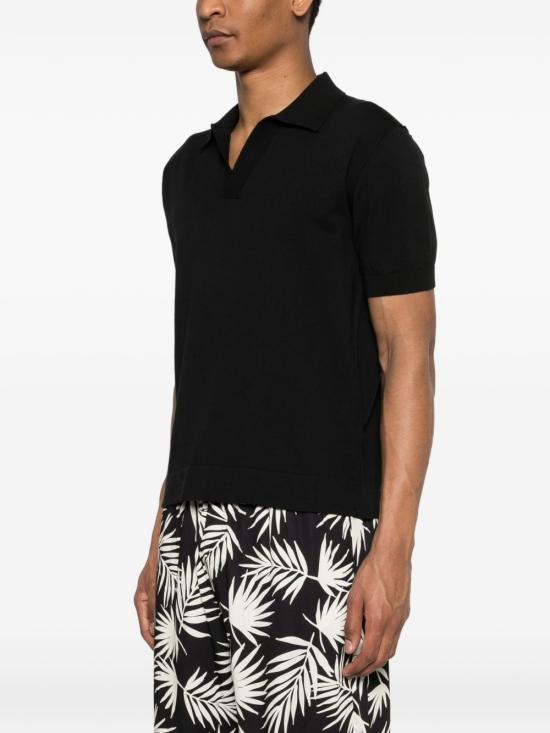 26SS Paolo Pecora 폴로 티셔츠 A043F100 9000 Black - OTHER BRANDS