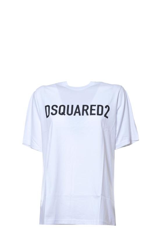 26SS [키즈] 디스퀘어드2 티셔츠 DQ1770D0A4C DQ100 White - DSQUARED2