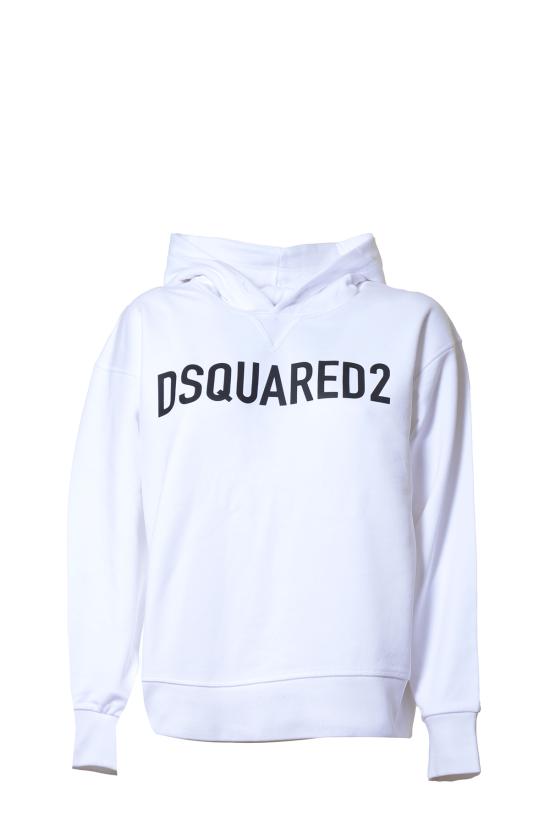 26SS [키즈] 디스퀘어드2 트레이닝 상의 DQ1782D0A4D DQ100 White - DSQUARED2