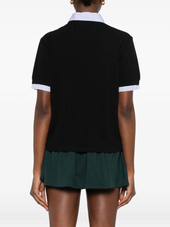 26SS 미우미우 폴로 티셔츠 MJN5551843F0002 BLACK DOM - MIU MIU