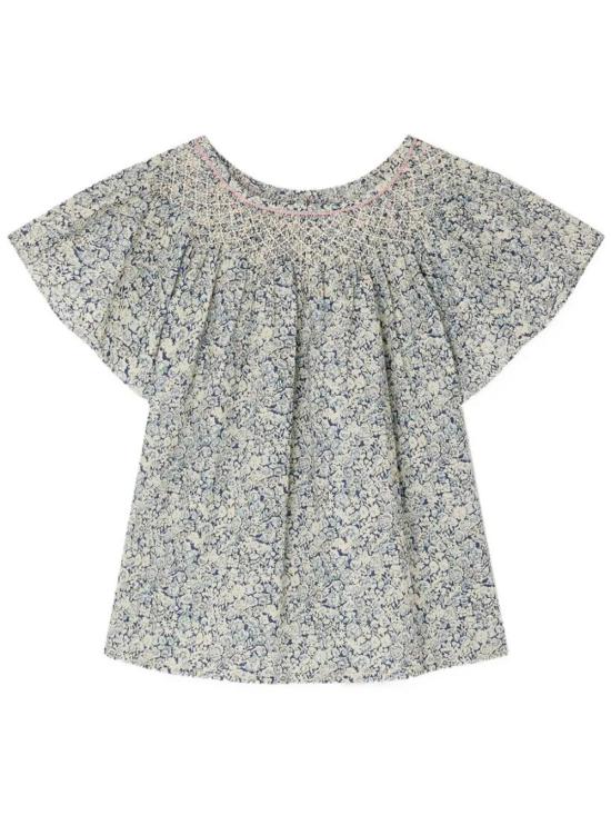 26SS [키즈] 봉쁘앙 셔츠 S06GBLW00014 519A FL BLEU DE PRUSSE