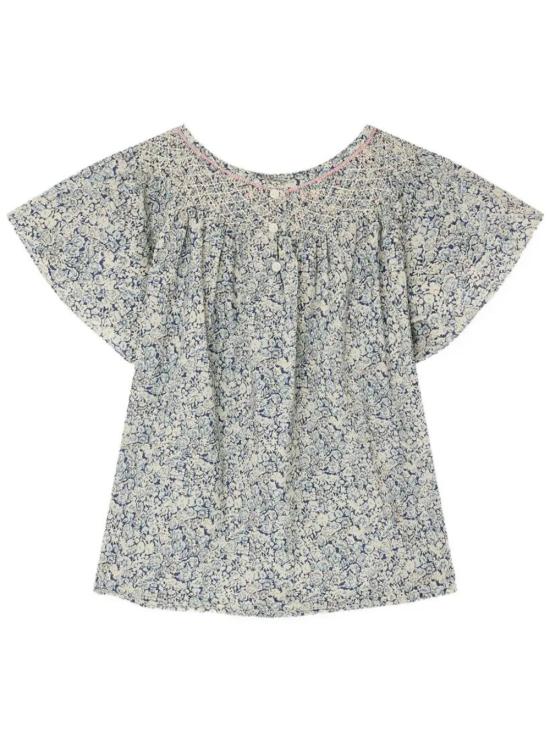 26SS [키즈] 봉쁘앙 셔츠 S06GBLW00014 519A FL BLEU DE PRUSSE - BONPOINT