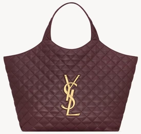 26SS 생로랑 이카 퀼티드 나파 백 698651AAANG 6195 HOTWINE