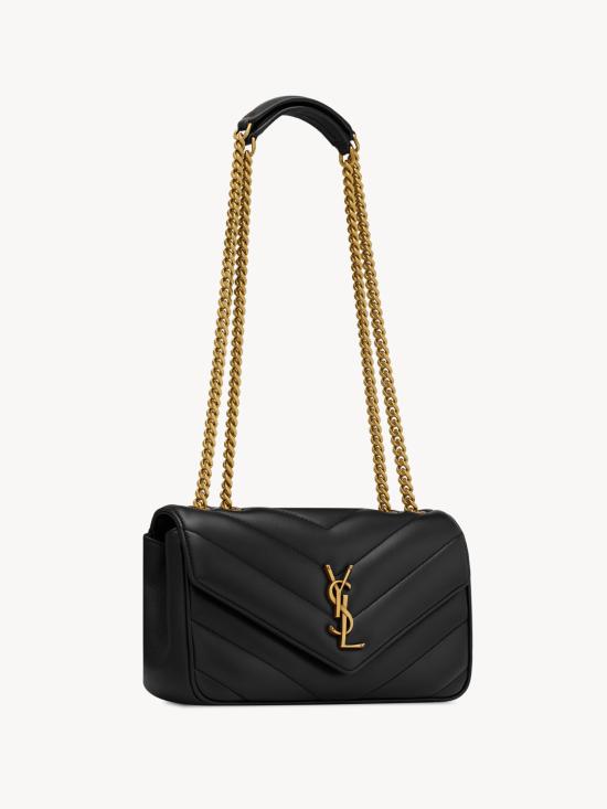 26SS 생로랑 루루 마틀라세 램스킨 스몰 숄더백 801437AAEAX 1000 Black - SAINT LAURENT