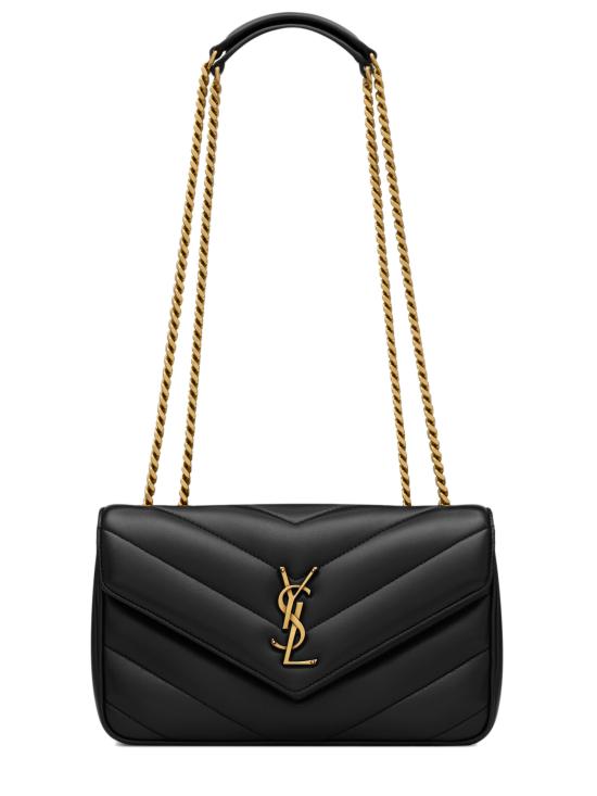 26SS 생로랑 루루 마틀라세 램스킨 스몰 숄더백 801437AAEAX 1000 Black