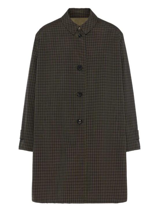 26SS 마르지엘라 오버사이즈 리버시블 트렌치 코트 S50AH0142MTN145 OLIVE BROWN CHECK