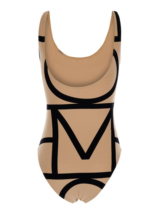 26SS 토템 모노그램 원피스 수영복 213842795910 Beige - TOTEME