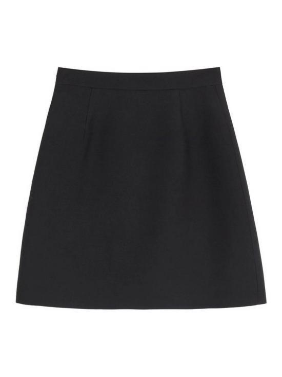 26SS 발렌티노 가라바니 미디 스커트 BRAEH21CF0N0 Black - VALENTINO GARAVANI