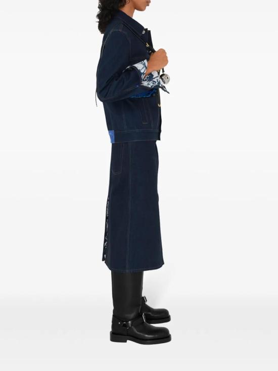  버버리 롱 스커트 8083654 Blue - BURBERRY