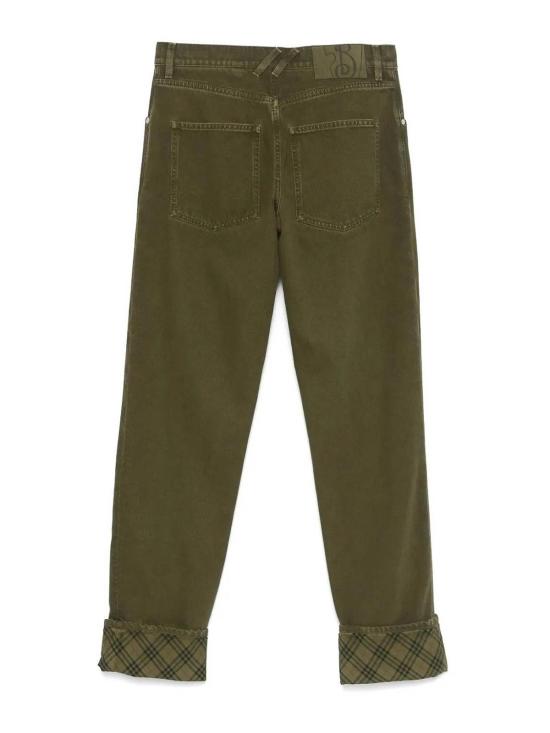  버버리 스트레이트 팬츠 8098730 Green - BURBERRY