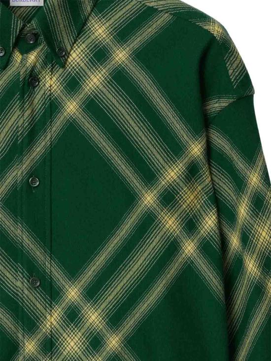  버버리 긴팔 셔츠 8082500 Green - BURBERRY