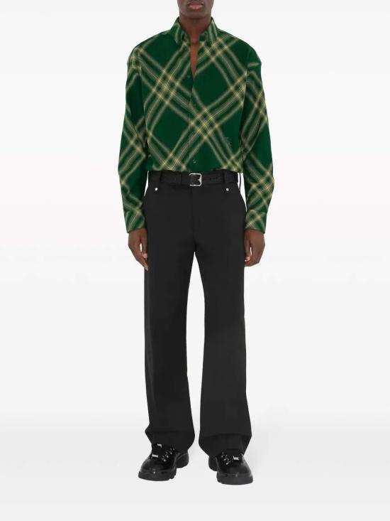 버버리 긴팔 셔츠 8082500 Green - BURBERRY