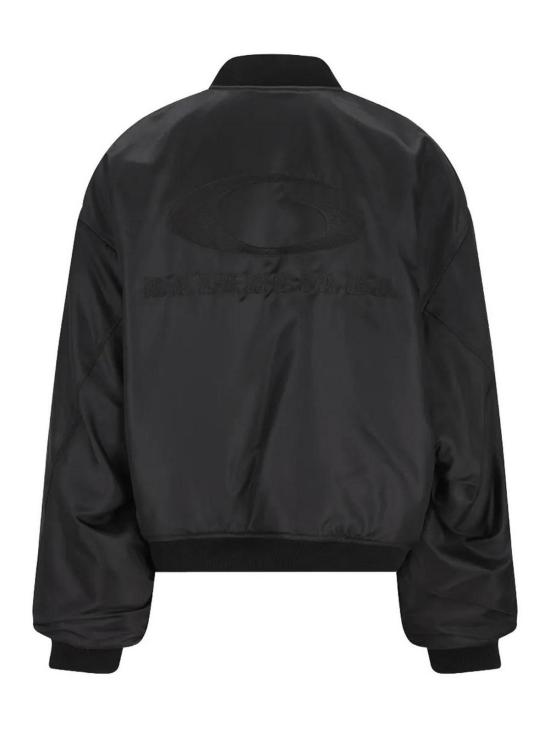 26SS 발렌시아가 백 톤온톤 루프 스포츠 아이콘 자수 보머 재킷 857679TMO131000 Black - BALENCIAGA