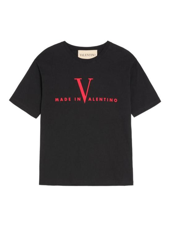 26SS 발렌티노 가라바니 반팔 티셔츠 VMG16PBAQONR Black