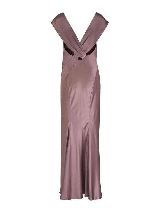  생로랑 롱 원피스 797615Y001W6762 Beige - SAINT LAURENT