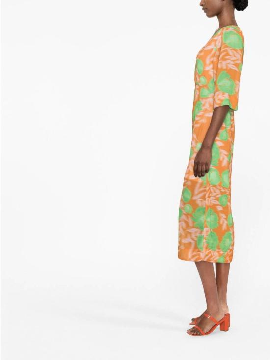  가니 미디 스커트 F7688860 Orange - GANNI