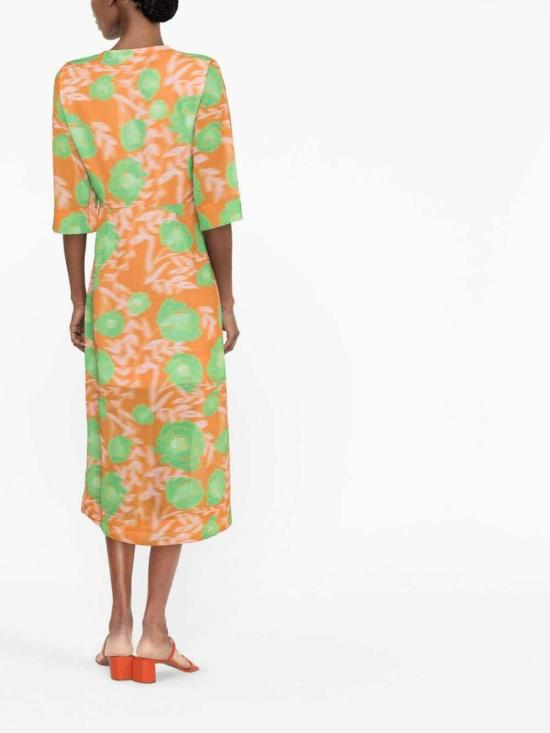  가니 미디 스커트 F7688860 Orange - GANNI