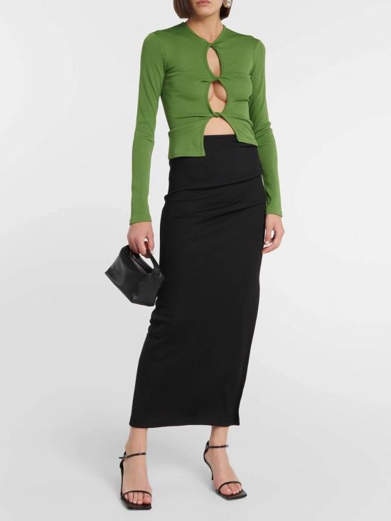  크리스토퍼에스버 미디 스커트 23024317BLACK Black - CHRISTOPHER ESBER