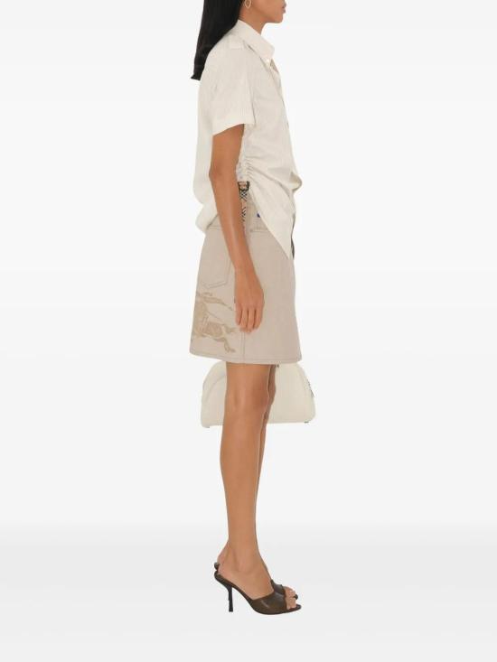 25SS 버버리 미디 스커트 8105522 Beige - BURBERRY