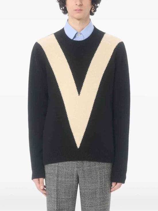 26SS 발렌티노 가라바니 스웨터 VKC37FBB49RA Black - VALENTINO GARAVANI