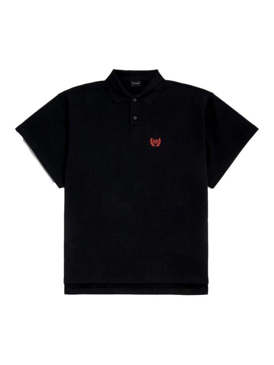 26SS 발렌시아가 폴로 티셔츠 862367TSVC61000 Black