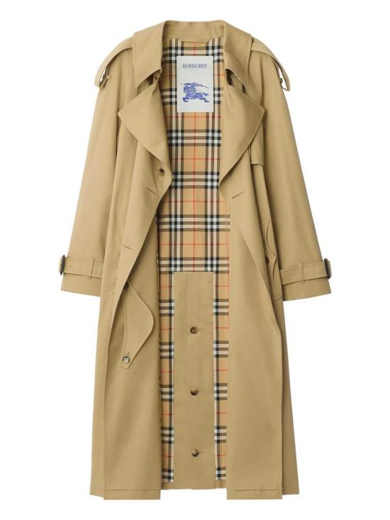 26SS 버버리 롱 개버딘 피츠로비아 트렌치 코트 8118541 Beige - BURBERRY