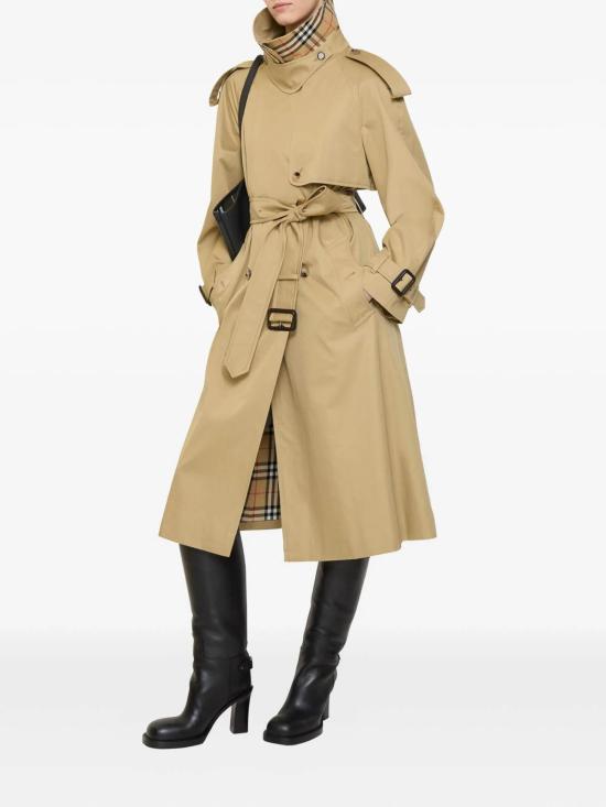 26SS 버버리 롱 개버딘 피츠로비아 트렌치 코트 8118541 Beige - BURBERRY