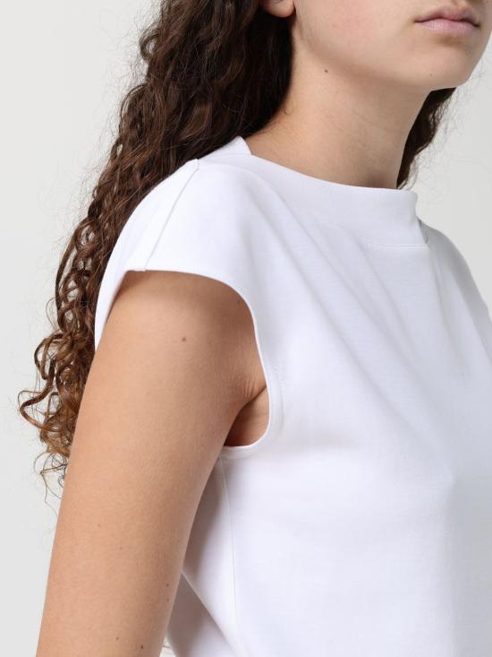 26SS 알라이아 민소매 티셔츠 AA9I0021J095C 000 White - ALAIA