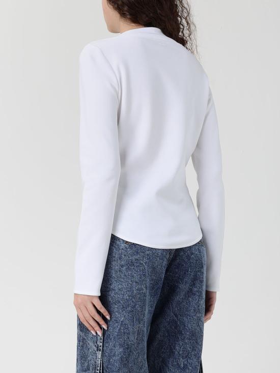 26SS 알라이아 긴팔 티셔츠 AA9I0023J095C 000 White - ALAIA